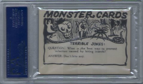 Monster Cards (blue series, 1965) #38: Terrible Joke