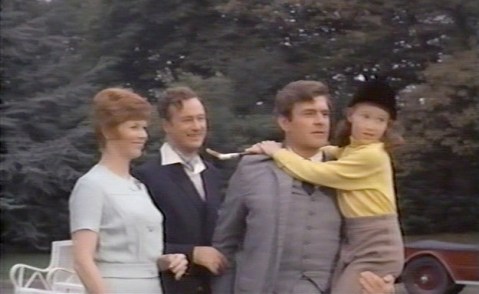 The Eatons, with young Peggy hanging on Uncle Rex. They also call de Richleau uncle, so who knows if they're even actually related to anybody?