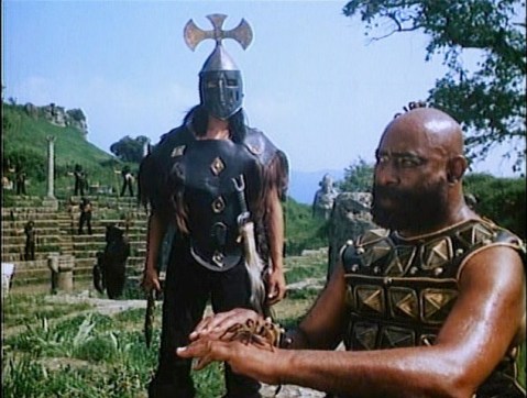 That's another tarantula crawling on his head.