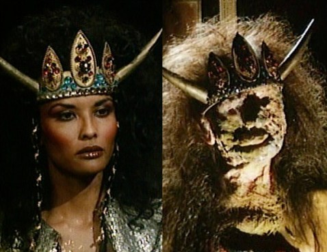 Monster makeup: before and after