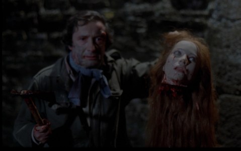 Lucas, with the head of his beloved Lucie.