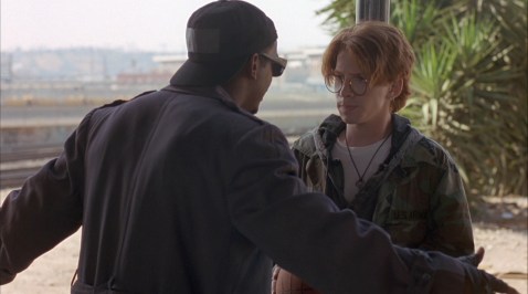 Panic is introduced as a knife-wielding bully, threatening Tyler's life over hoops.