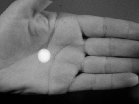 The circle of light on Helen's palm is the sign of Alpha's control.