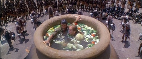 Cannibals apparently toss everything in as-is.